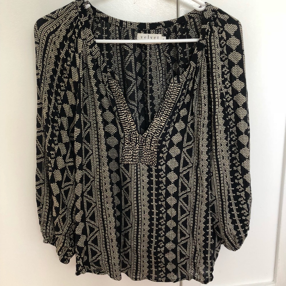 velvet blouse
